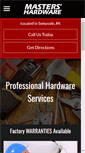 Mobile Screenshot of masterhardwarepa.com