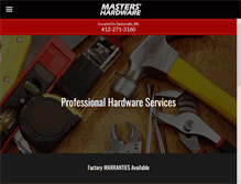 Tablet Screenshot of masterhardwarepa.com